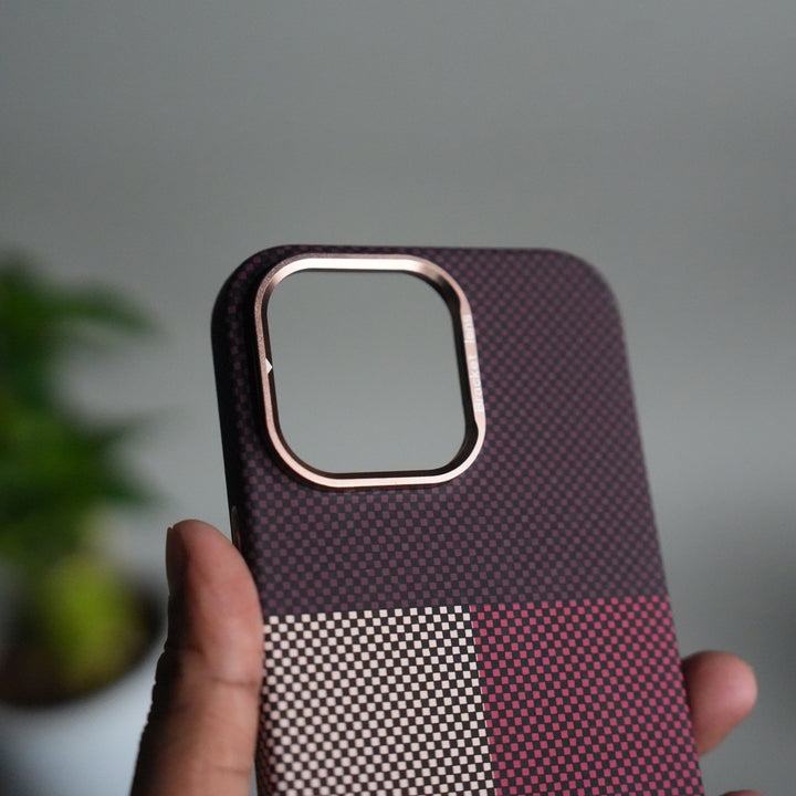 iPhone 15 Series Carbon Fiber Texture Design Hard Pc MagSafe Case Cover