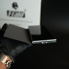 Leather Texture Full Cover Case for Galaxy Z Fold 8 Ultra | Built-In Metal Stand