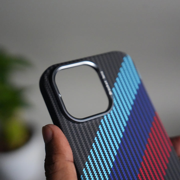 iPhone 15 Series Carbon Fiber Texture Design Hard Pc MagSafe Case Cover