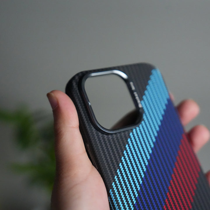 iPhone 15 Series Carbon Fiber Texture Design Hard Pc MagSafe Case Cover