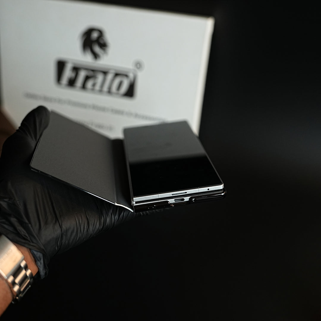 Leather Texture Full Cover Case for Galaxy Z Fold 8 Ultra | Built-In Metal Stand