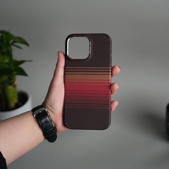 iPhone 15 Series Carbon Fiber Texture Design Hard Pc MagSafe Case Cover