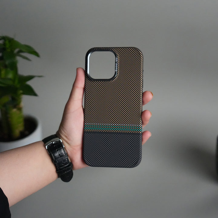 iPhone 15 Series Carbon Fiber Texture Design Hard Pc MagSafe Case Cover