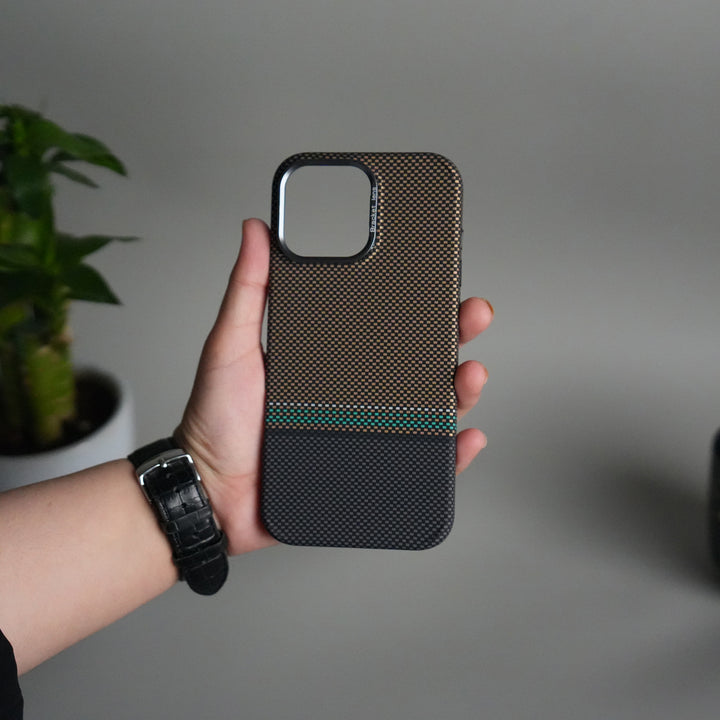 iPhone 15 Series Carbon Fiber Texture Design Hard Pc MagSafe Case Cover