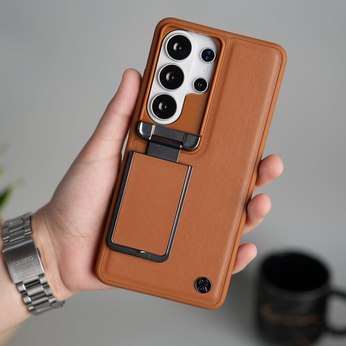 Galaxy S26 Ultra Metal Camera Cap with Stand Cover