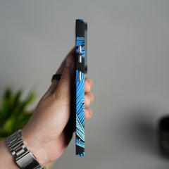 Galaxy S25 Ultra Carbon Fiber Texture Design Hard Pc MagSafe Case Cover Ocean Leaf Leopard Design