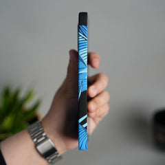 Galaxy S25 Ultra Carbon Fiber Texture Design Hard Pc MagSafe Case Cover Ocean Leaf Leopard Design