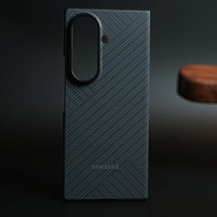 Carbon Fiber Texture Case for Samsung Galaxy Z Fold 8 Ultra  | Magnetic Ring + 2 Ultra HD Tempered Glass