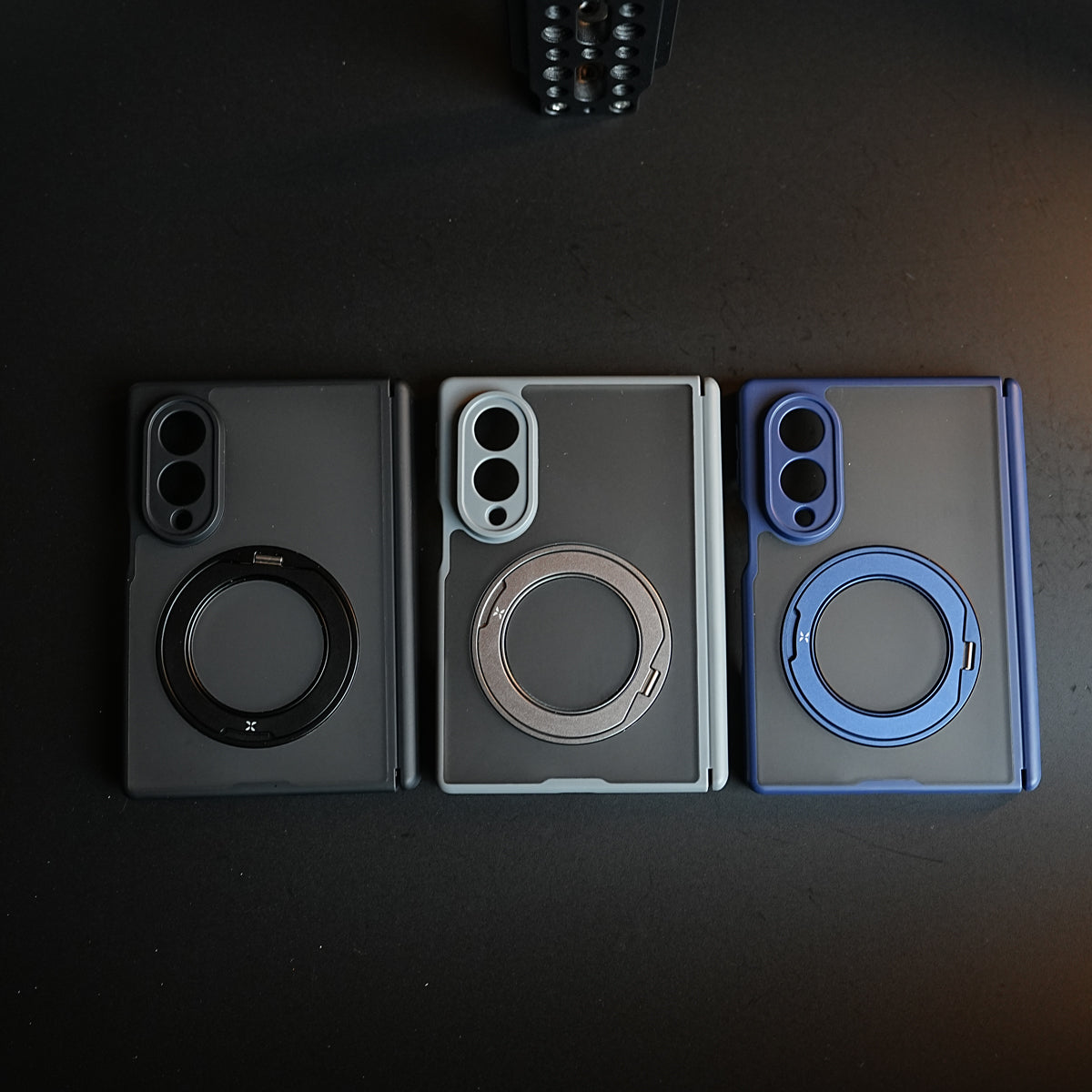 Magnetic Frosted Armor Case for Samsung Galaxy Z fold 8 | Rotating Metal Stand