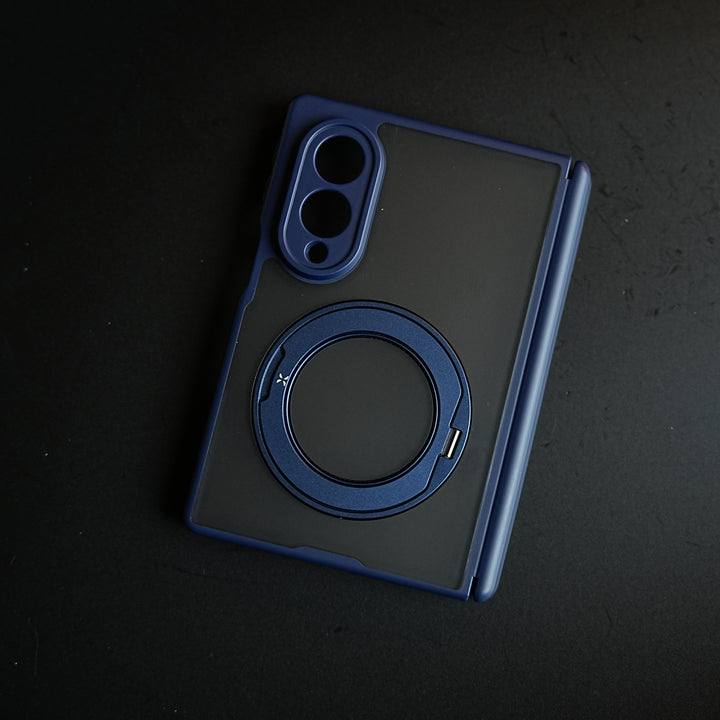 Magnetic Frosted Armor Case for Samsung Galaxy Z fold 8 | Rotating Metal Stand