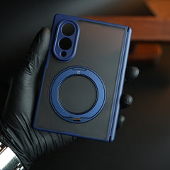 Magnetic Frosted Armor Case for Samsung Galaxy Z fold 8 | Rotating Metal Stand