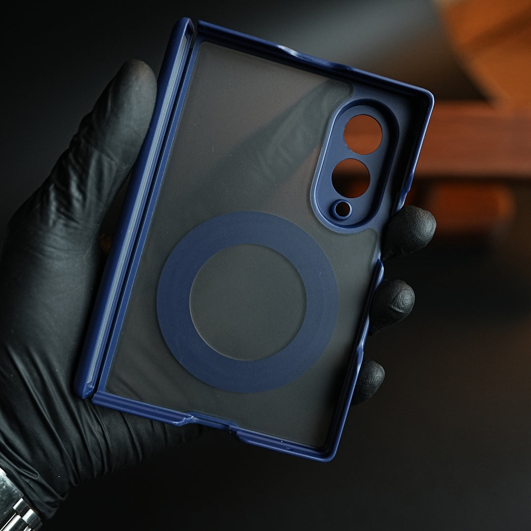 Magnetic Frosted Armor Case for Samsung Galaxy Z fold 8 | Rotating Metal Stand