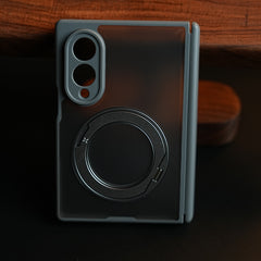 Magnetic Frosted Armor Case for Samsung Galaxy Z fold 8 | Rotating Metal Stand