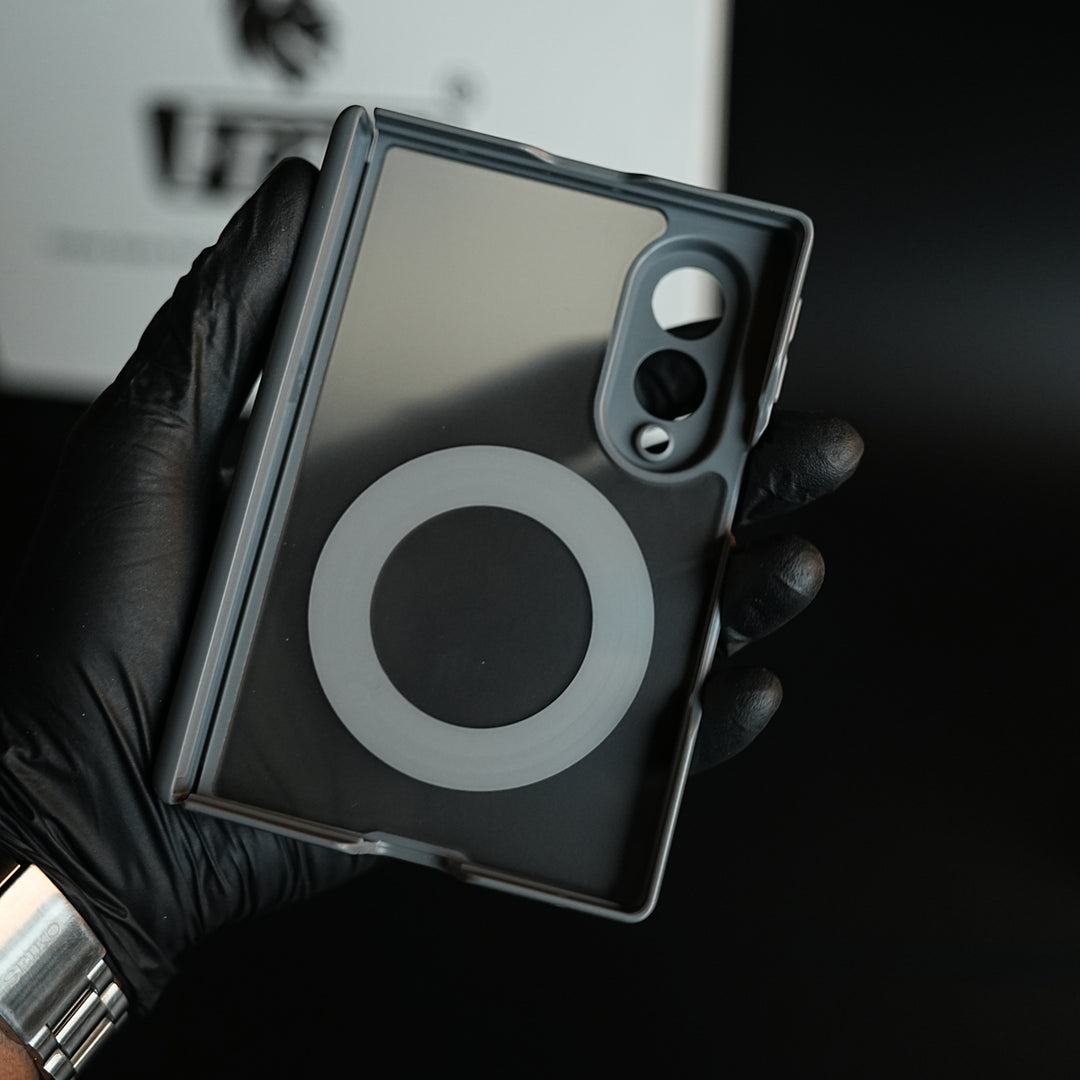 Magnetic Frosted Armor Case for Samsung Galaxy Z fold 8 | Rotating Metal Stand