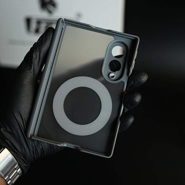 Magnetic Frosted Armor Case for Samsung Galaxy Z fold 8 | Rotating Metal Stand