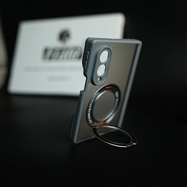 Magnetic Frosted Armor Case for Samsung Galaxy Z fold 8 | Rotating Metal Stand