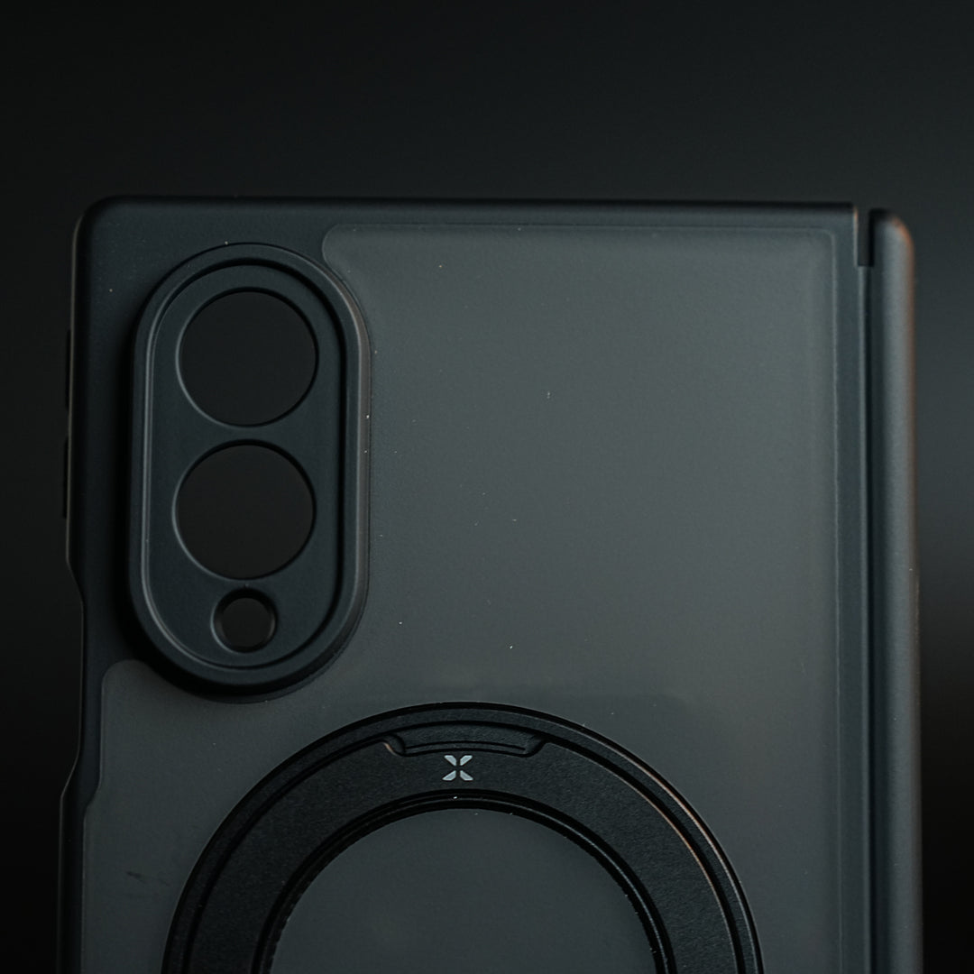Magnetic Frosted Armor Case for Samsung Galaxy Z fold 8 | Rotating Metal Stand