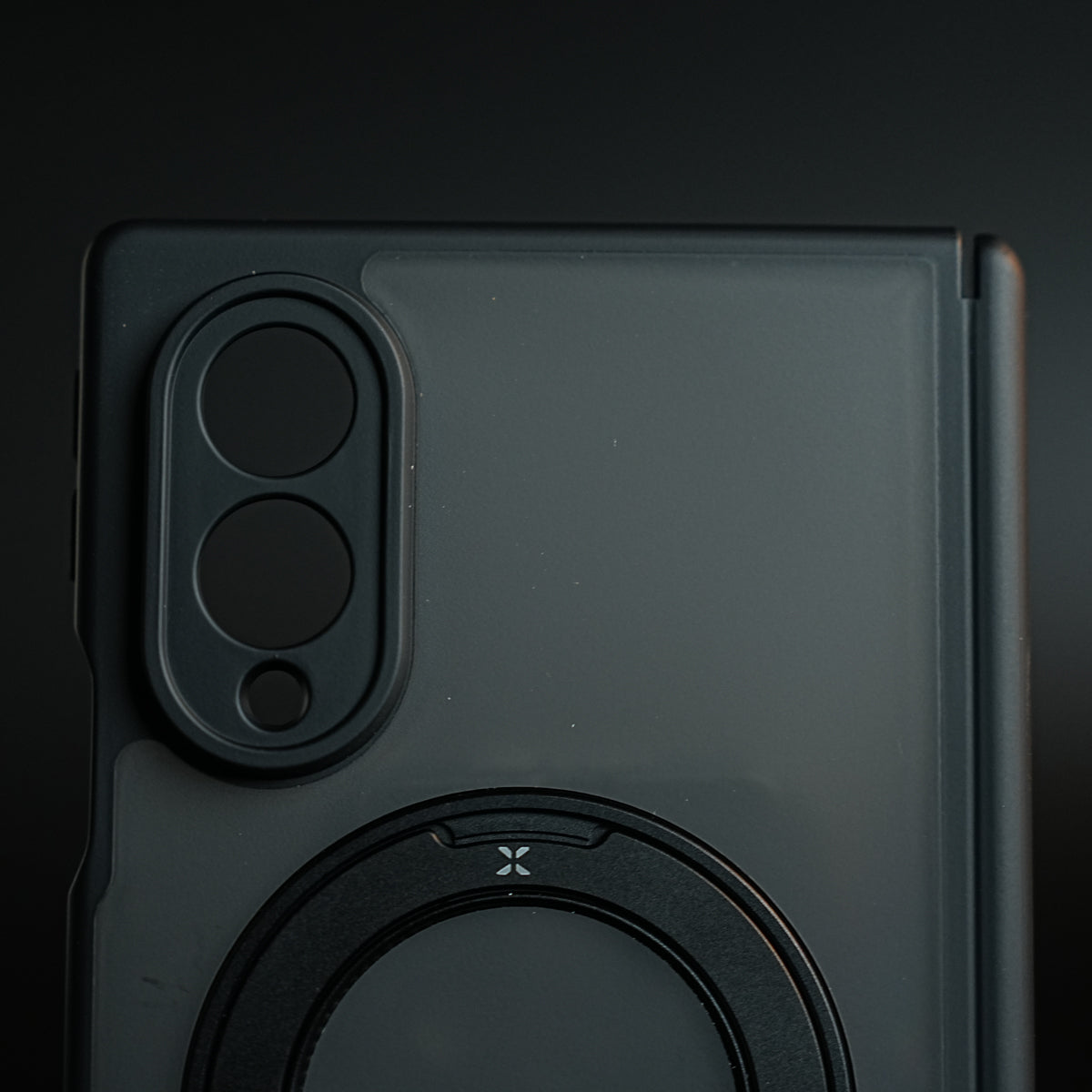 Magnetic Frosted Armor Case for Samsung Galaxy Z fold 8 | Rotating Metal Stand