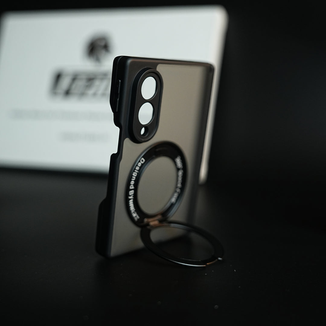 Magnetic Frosted Armor Case for Samsung Galaxy Z fold 8 | Rotating Metal Stand