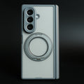Magnetic Frosted Armor Case for Samsung Galaxy Z fold 8 Ultra | Rotating Metal Stand