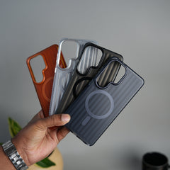 Galaxy S26 Ultra MagSafe Suitcase Design Case | Shiny Texture Back Cover