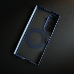 Magnetic Frosted Armor Case for Samsung Galaxy Z fold 8 Ultra | Rotating Metal Stand