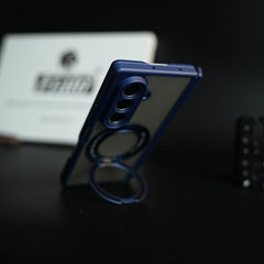 Magnetic Frosted Armor Case for Samsung Galaxy Z fold 8 Ultra | Rotating Metal Stand