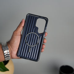 Galaxy S26 Ultra MagSafe Suitcase Design Case | Shiny Texture Back Cover