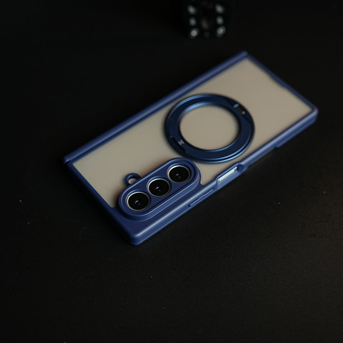 Magnetic Frosted Armor Case for Samsung Galaxy Z fold 8 Ultra | Rotating Metal Stand