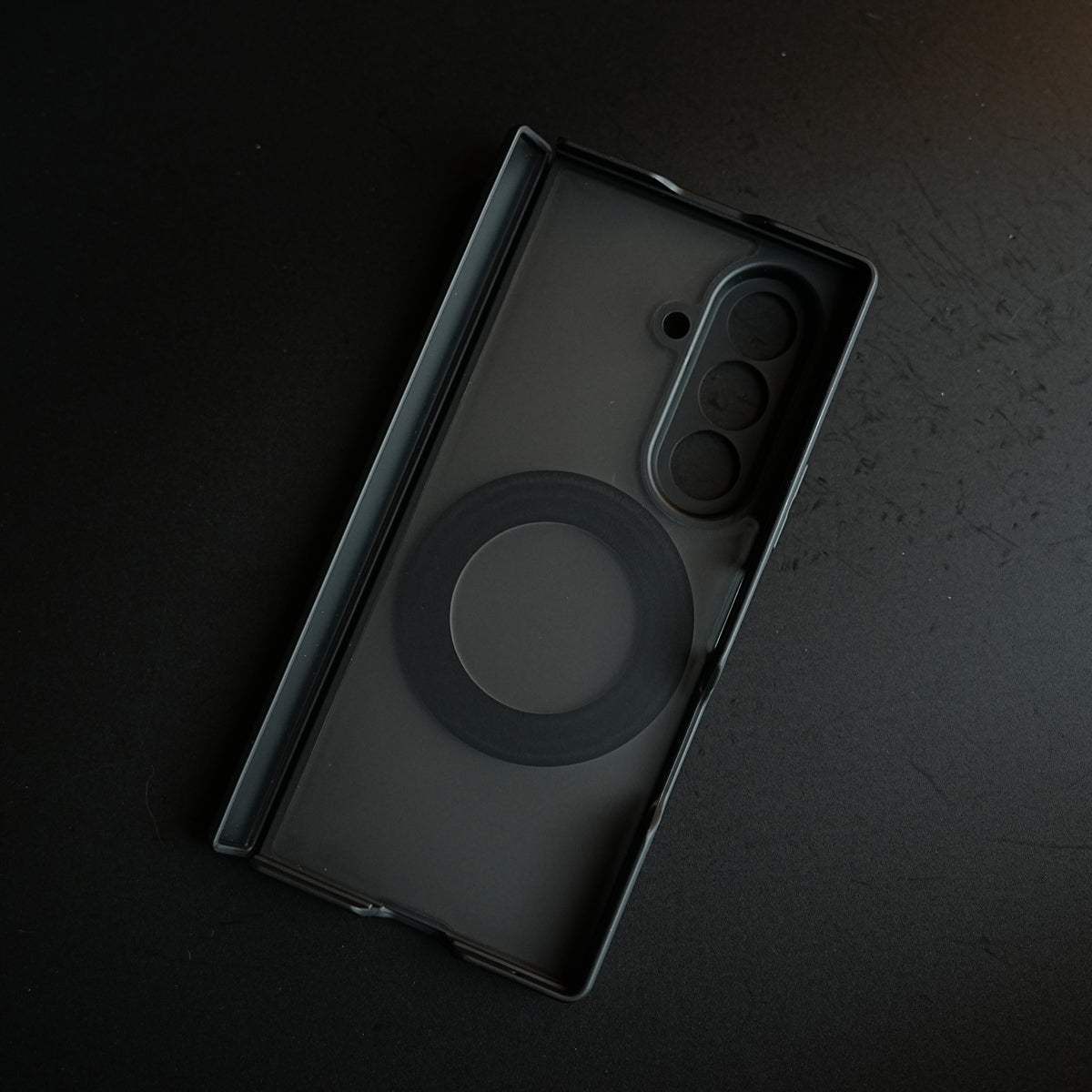 Magnetic Frosted Armor Case for Samsung Galaxy Z fold 8 Ultra | Rotating Metal Stand