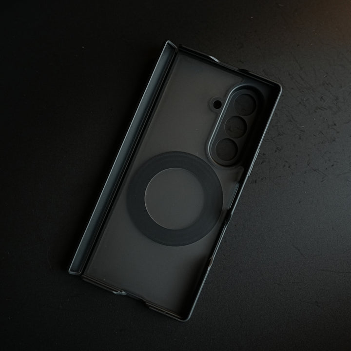 Magnetic Frosted Armor Case for Samsung Galaxy Z fold 8 Ultra | Rotating Metal Stand