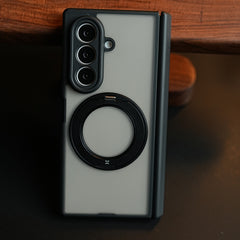 Magnetic Frosted Armor Case for Samsung Galaxy Z fold 8 Ultra | Rotating Metal Stand