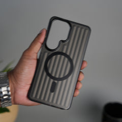 Galaxy S26 Ultra MagSafe Suitcase Design Case | Shiny Texture Back Cover