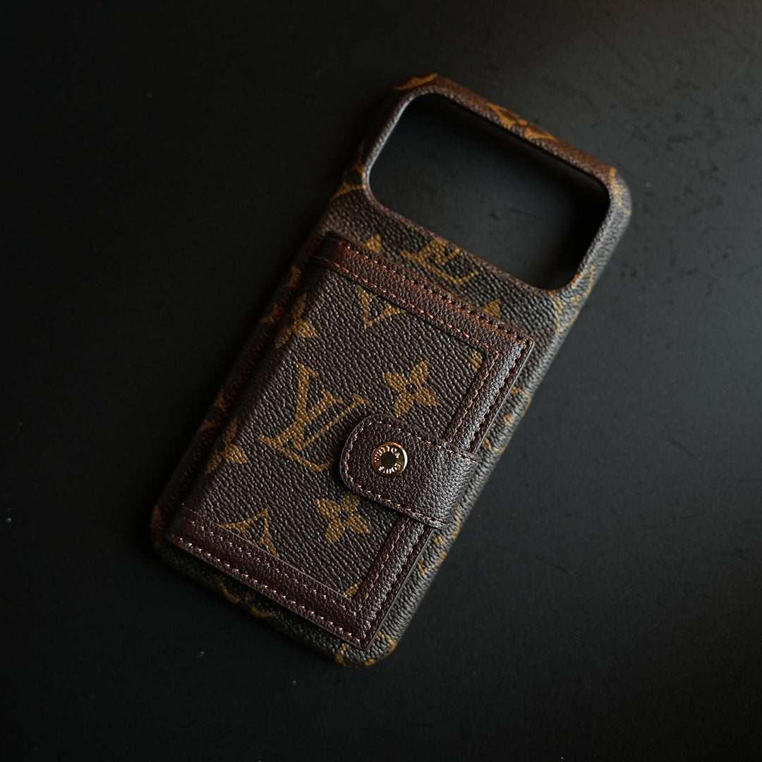 Vintage Pattern Wallet Case for iPhone Series | Card Holder Cover