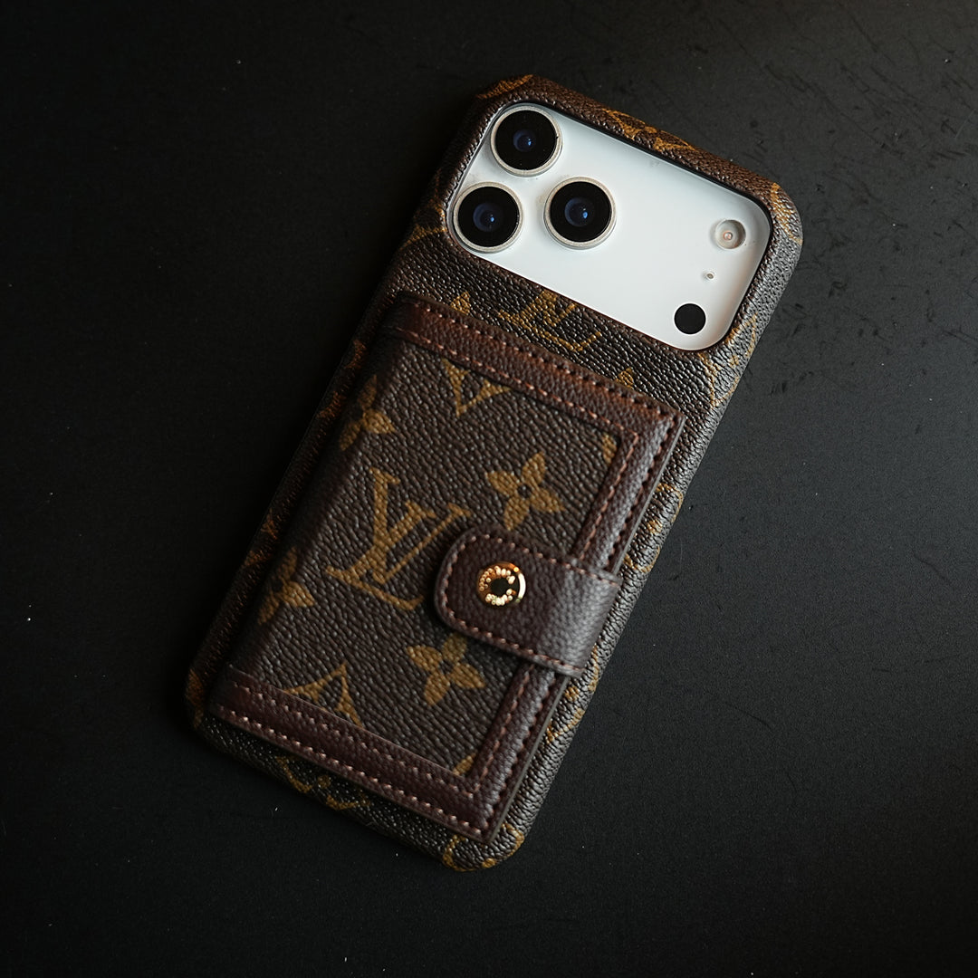 Vintage Pattern Wallet Case for iPhone Series | Card Holder Cover