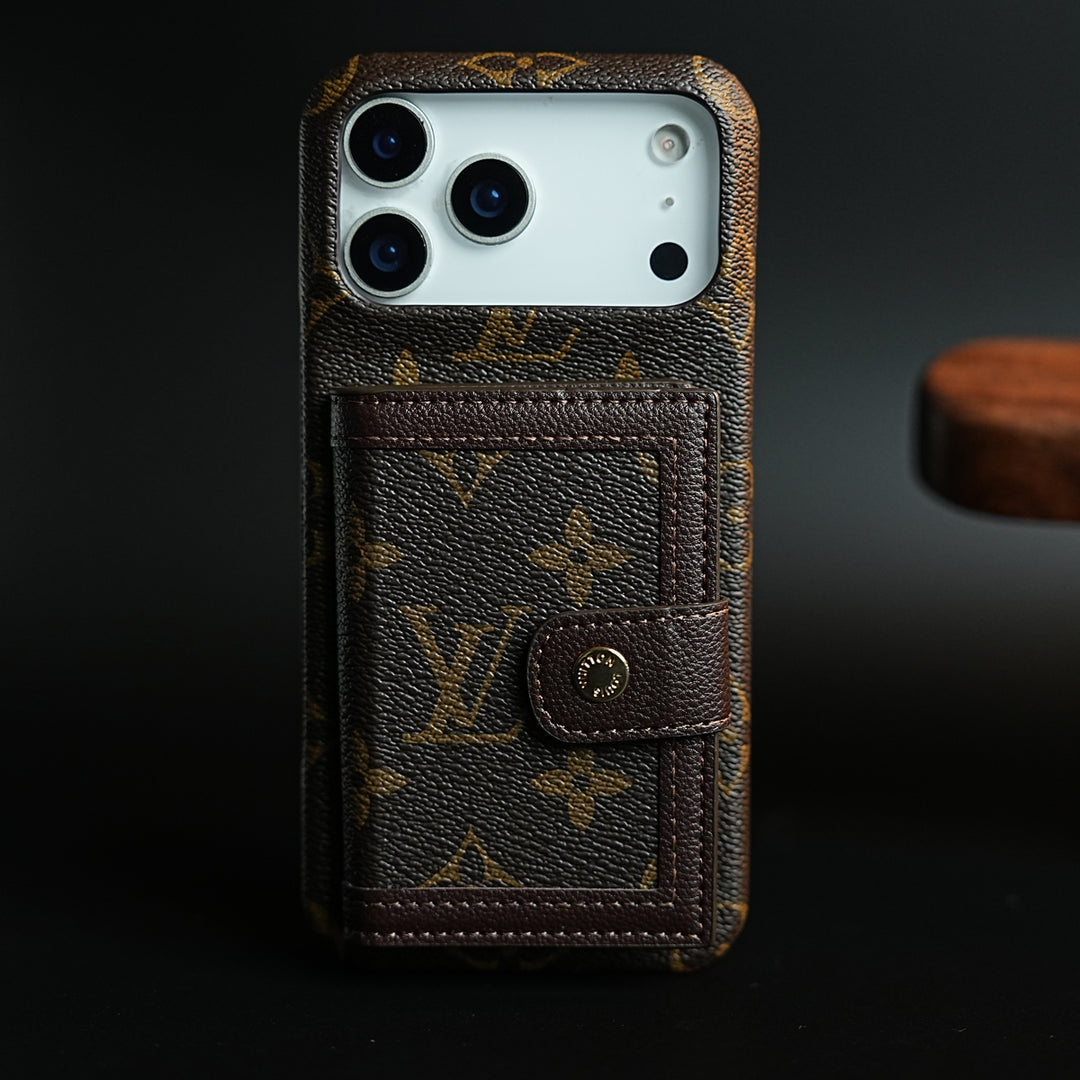 Vintage Pattern Wallet Case for iPhone Series | Card Holder Cover