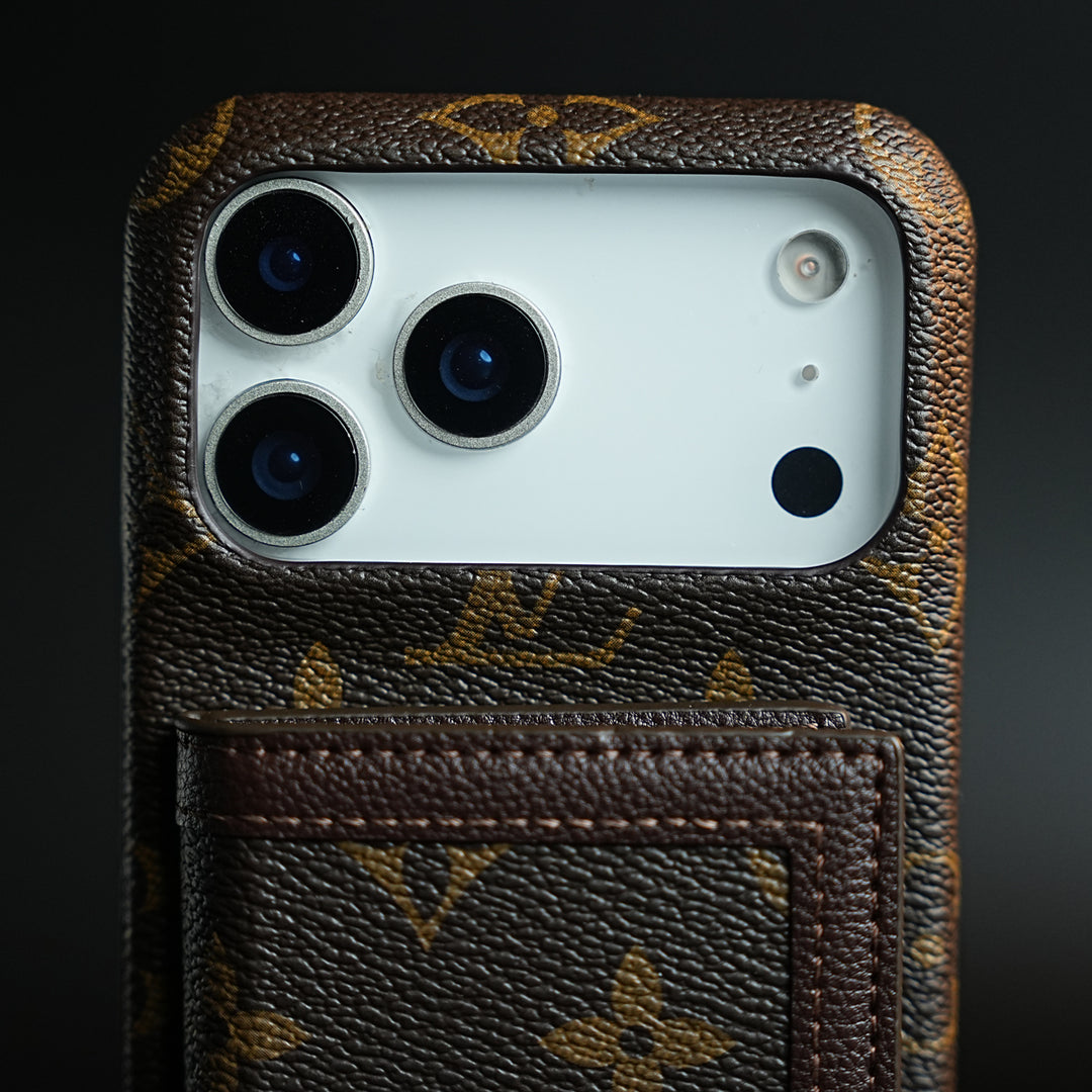 Vintage Pattern Wallet Case for iPhone Series | Card Holder Cover