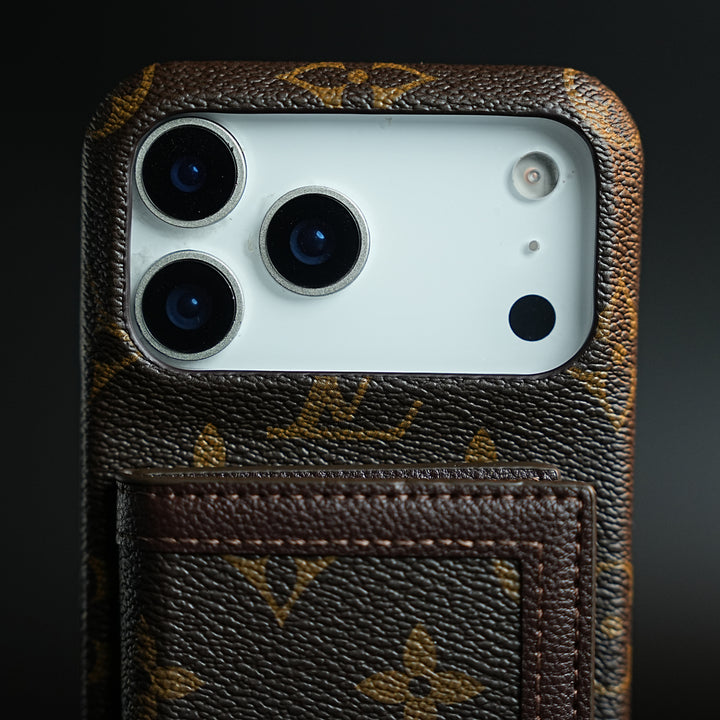 Vintage Pattern Wallet Case for iPhone Series | Card Holder Cover