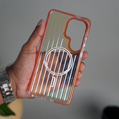 Galaxy S26 Ultra Transparent MagSafe Suitcase Design Case Back Cover