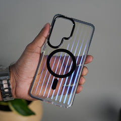 Galaxy S26 Ultra Transparent MagSafe Suitcase Design Case Back Cover