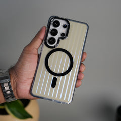 Galaxy S26 Ultra Transparent MagSafe Suitcase Design Case Back Cover