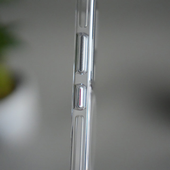 Galaxy S24 Ultra Metal Camera Ring Crystal Clear Shell Case | Shockproof Slim Cover