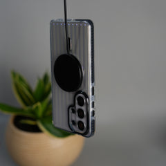 Galaxy S26 Ultra Transparent MagSafe Suitcase Design Case Back Cover