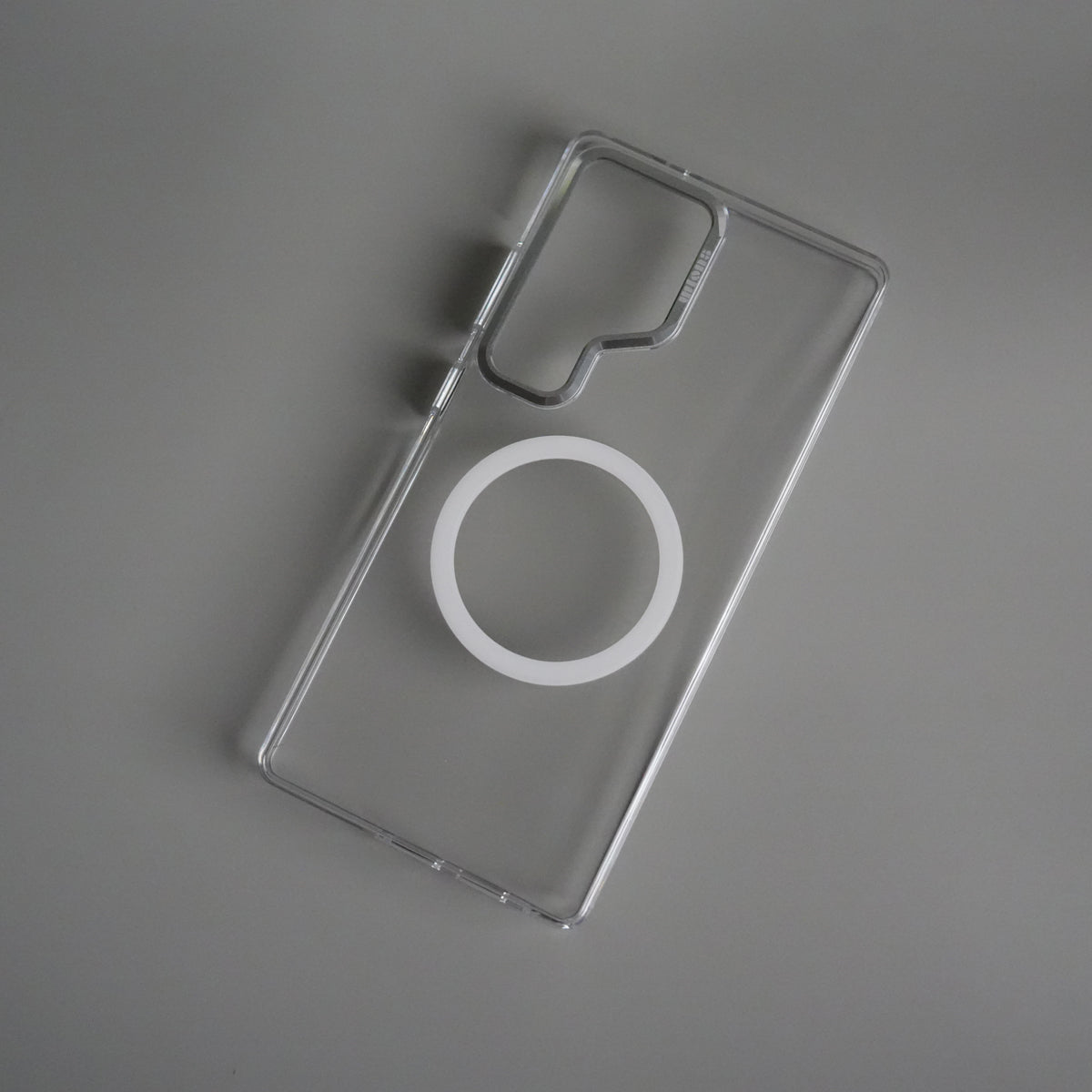 Galaxy S24 Ultra Metal Camera Ring Crystal Clear Shell Case | Shockproof Slim Cover