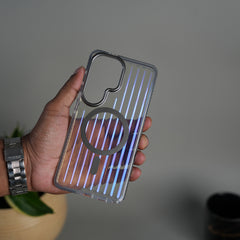 Galaxy S26 Ultra Transparent MagSafe Suitcase Design Case Back Cover