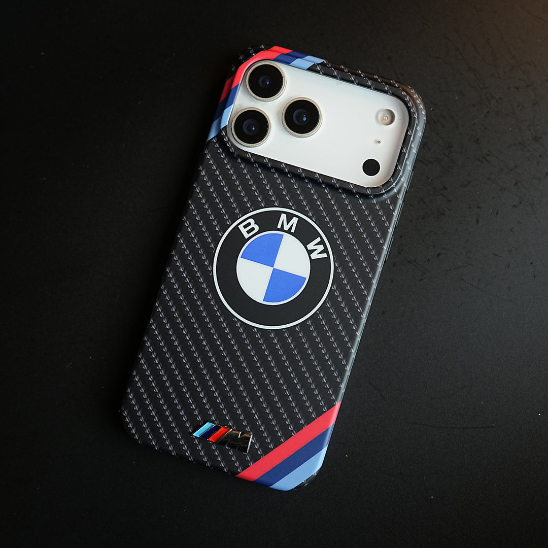Carbon Fiber Texture Motorsport Case for iPhone 17 Pro Max | Racing Style Cover