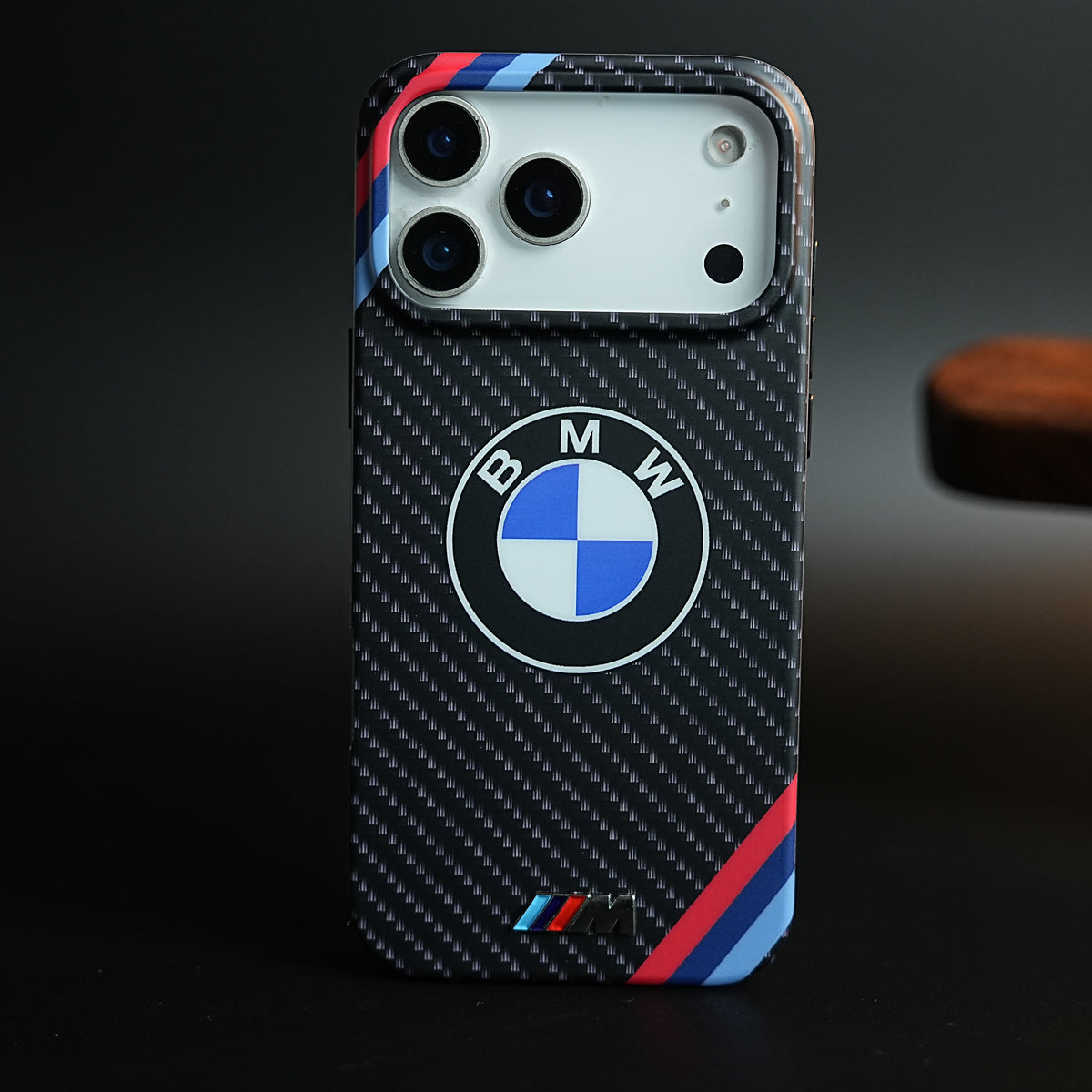 Carbon Fiber Texture Motorsport Case for iPhone 17 Pro Max | Racing Style Cover