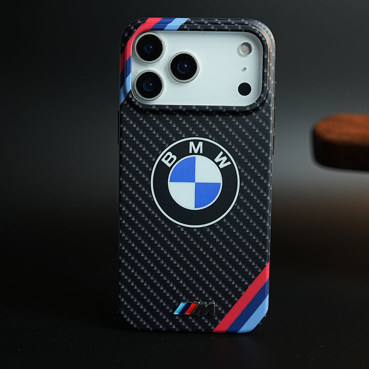 Carbon Fiber Texture Motorsport Case for iPhone 17 Pro Max | Racing Style Cover