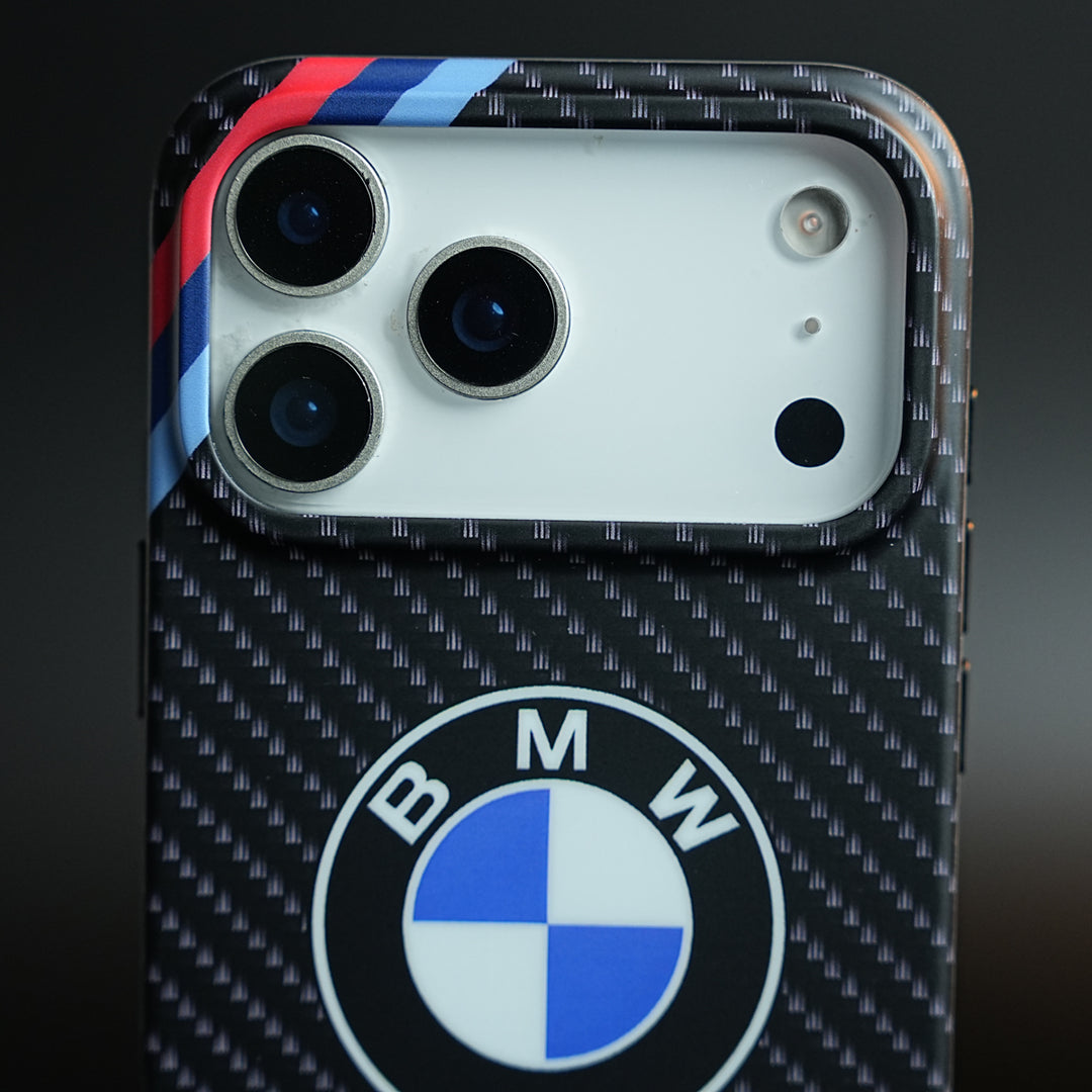 Carbon Fiber Texture Motorsport Case for iPhone 17 Pro Max | Racing Style Cover