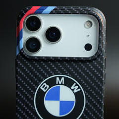 Carbon Fiber Texture Motorsport Case for iPhone 17 Pro Max | Racing Style Cover
